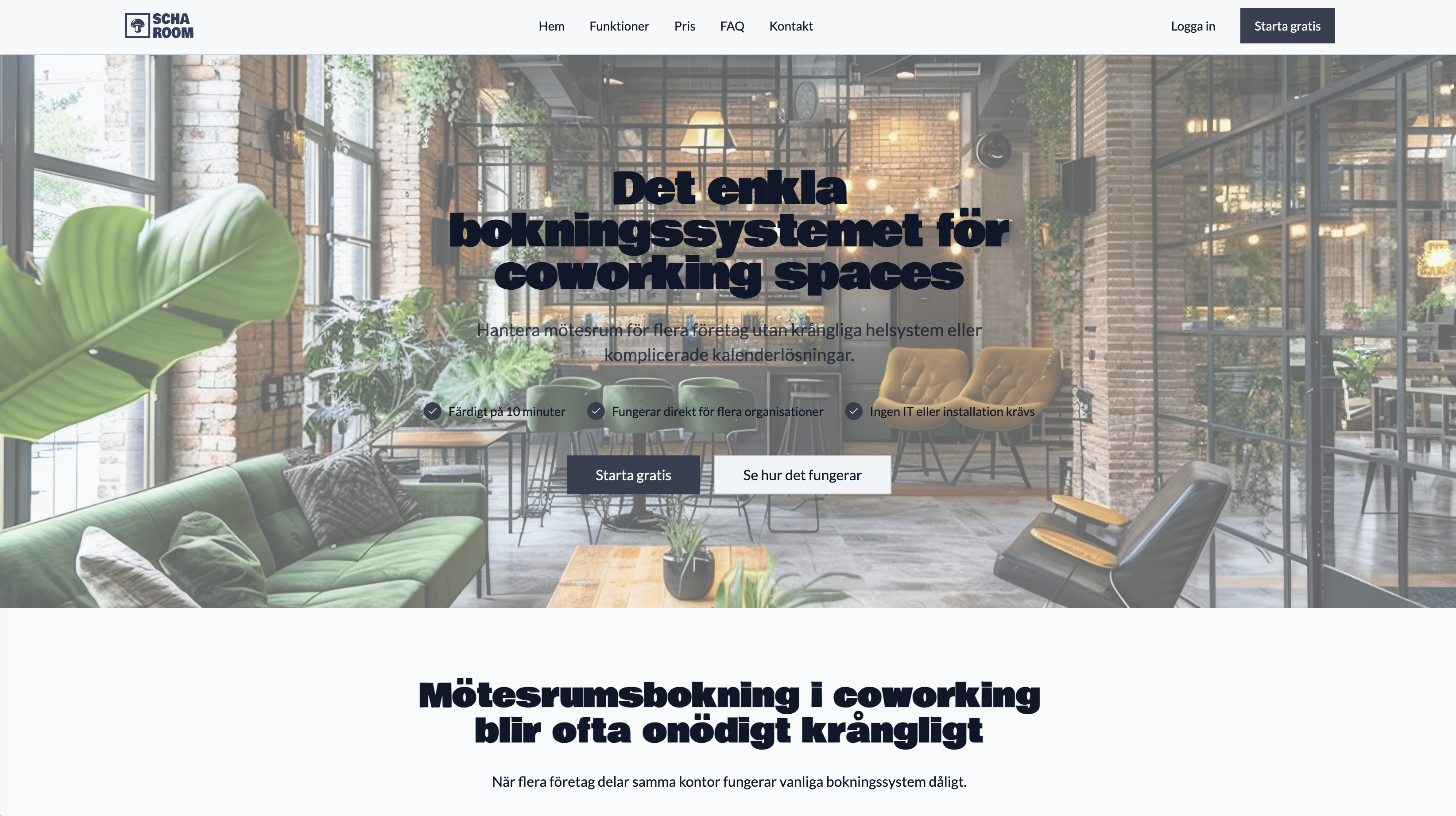 Scharoom – enklare bokning av mötesrum