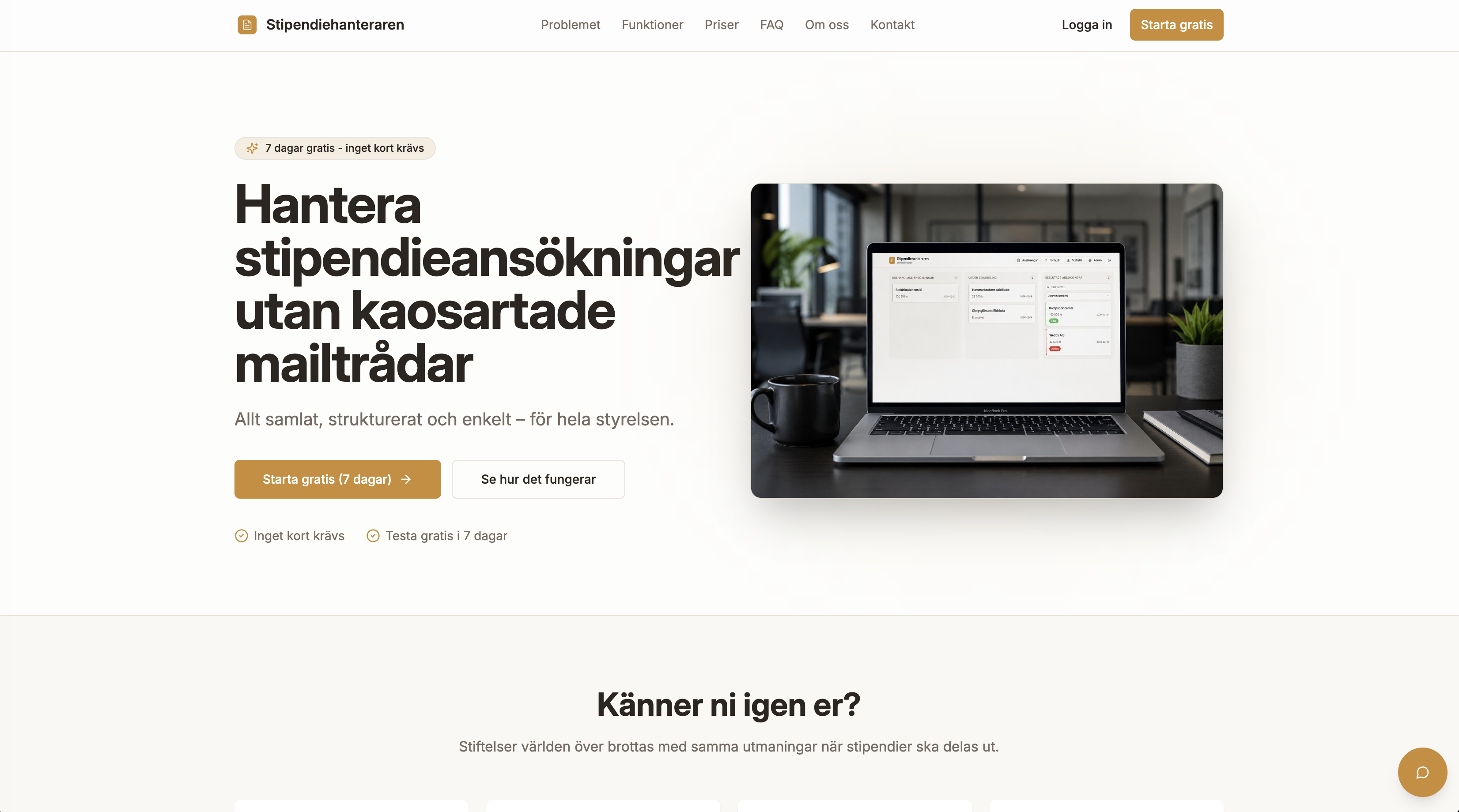 Från hemsida till verksamhetssystem – Stipendiehanteraren